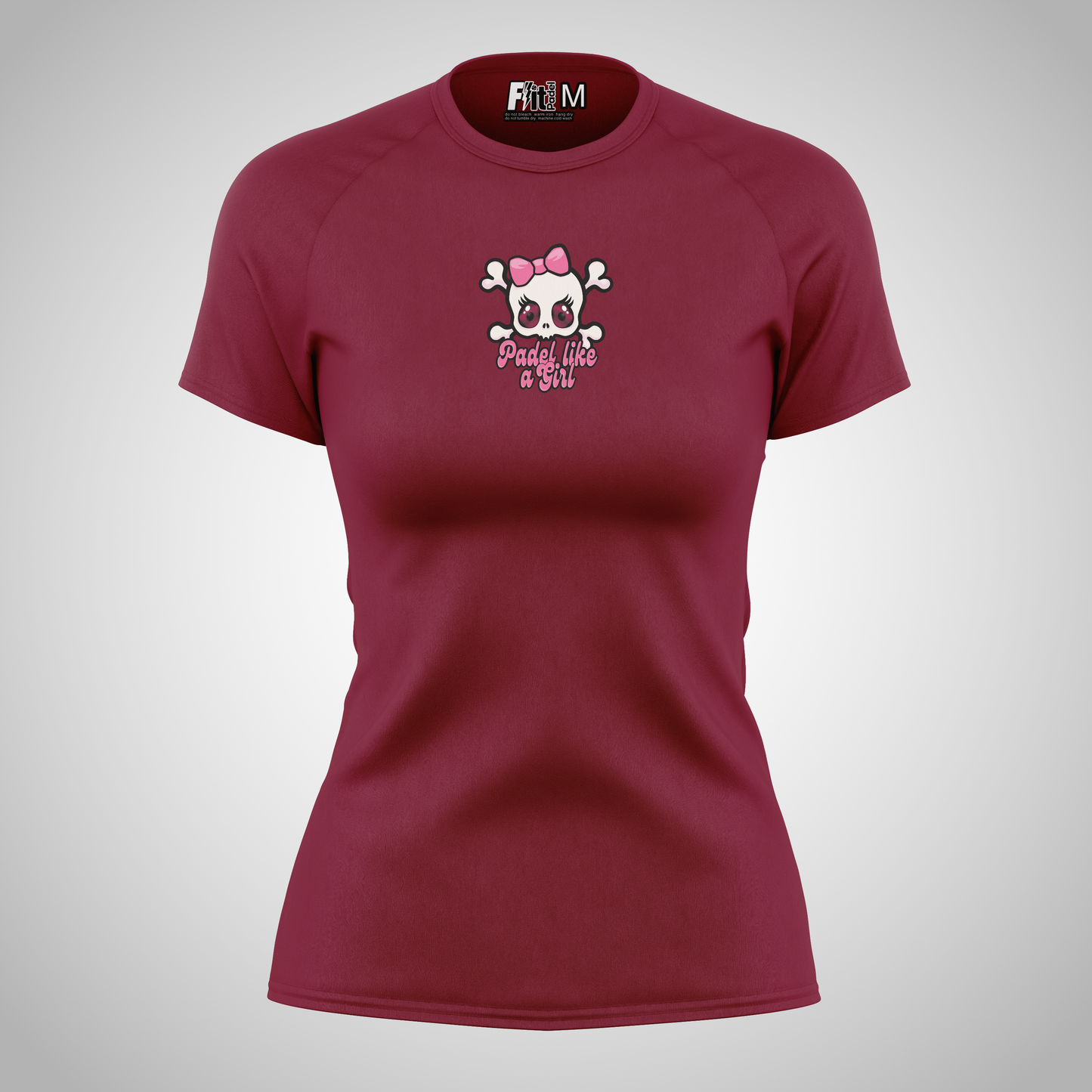 Women's F-it Padel T-shirt| Active wear Red Berry