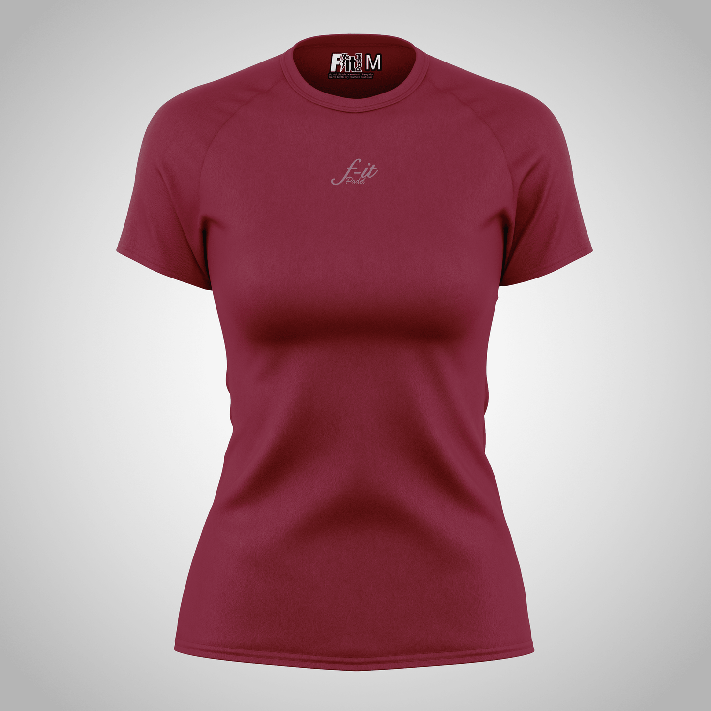 Women's F-it Padel T-shirt| Active wear Red Berry