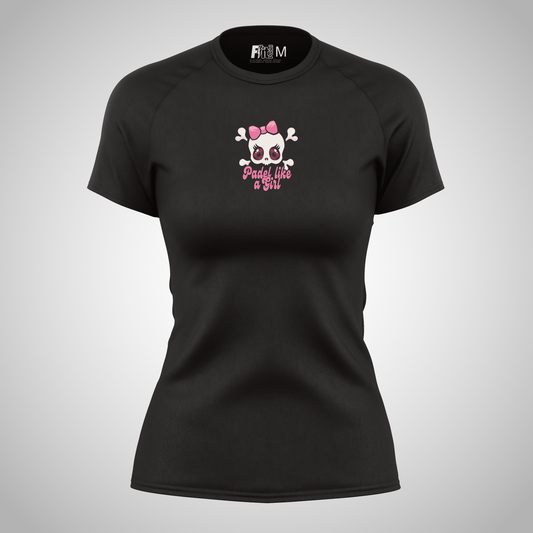 Women's F-it Padel T-shirt| Active wear Black