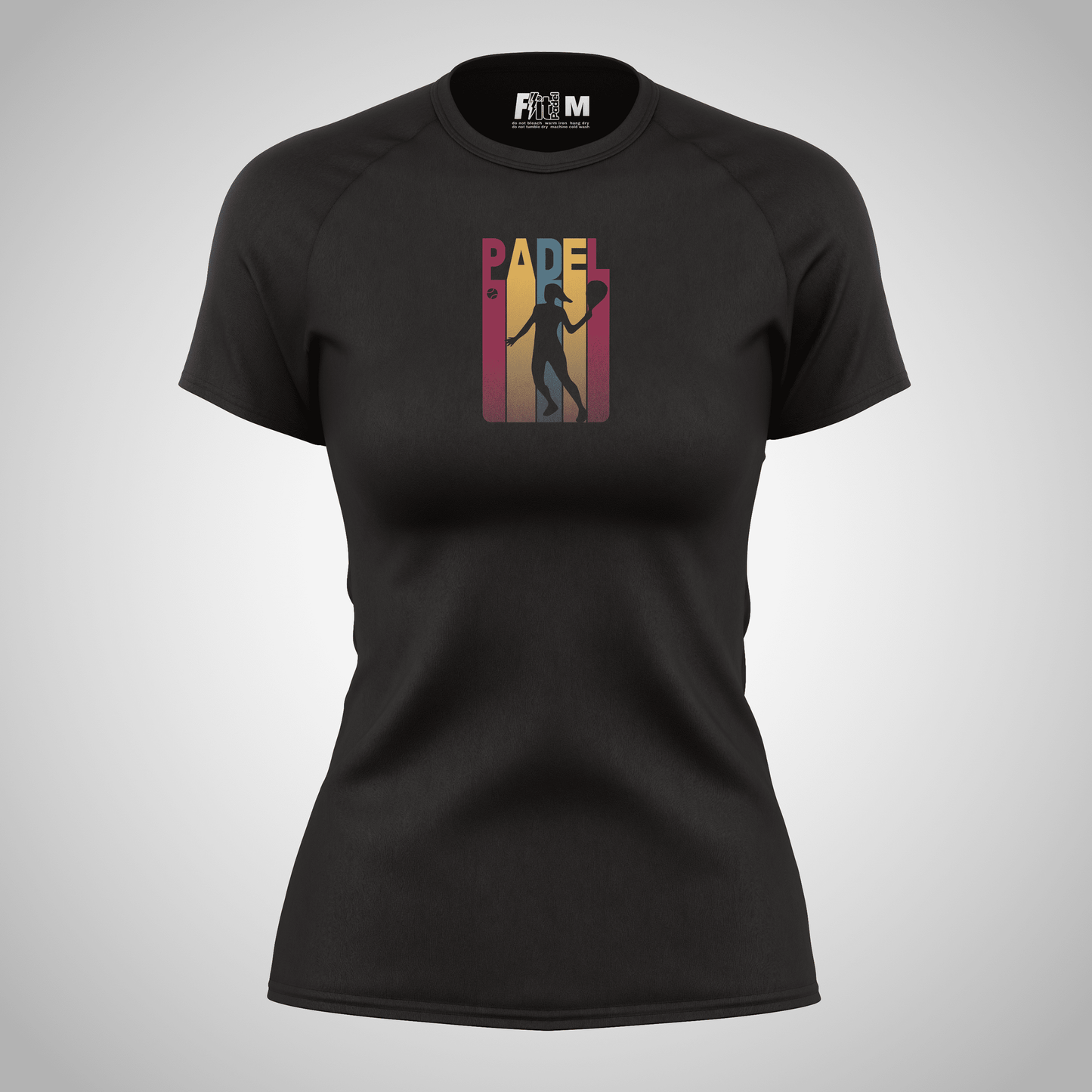 Women's F-it Padel T-shirt| Active wear Black